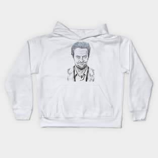 Matthew Perry /// Retro Design Kids Hoodie